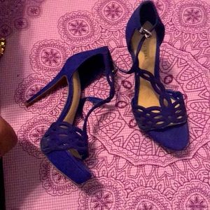 Gianni Binni 5” Electric/Royal Blue platform heel